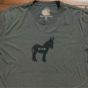 prAna Wise Ass Tee XL – Organic Cotton Donkey Shirt 🐴 Smart Style